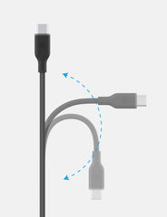 Weave USB-C to USB-C flexible structure